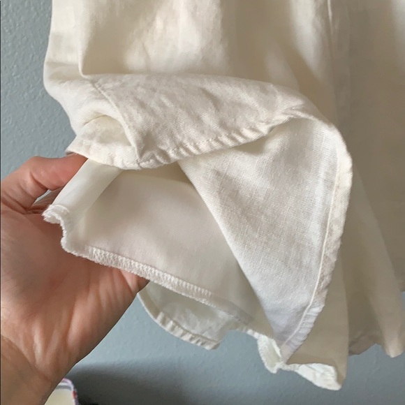 Rowa linen blend cream romper! - Picture 4 of 8